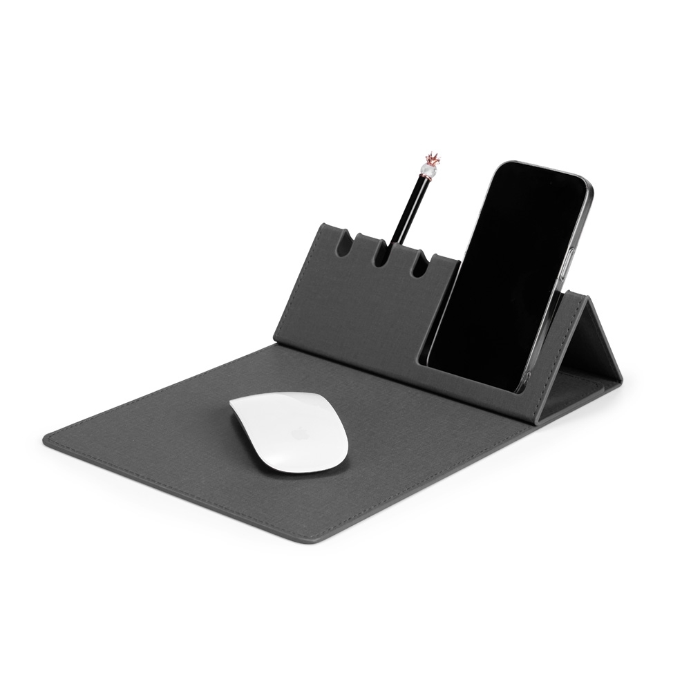 Mouse Pad Personalizado Dobrável com Suporte para Celular