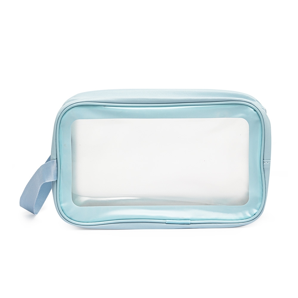 Nécessaire Impermeável em PVC e PU com Alça Lateral Personalizada