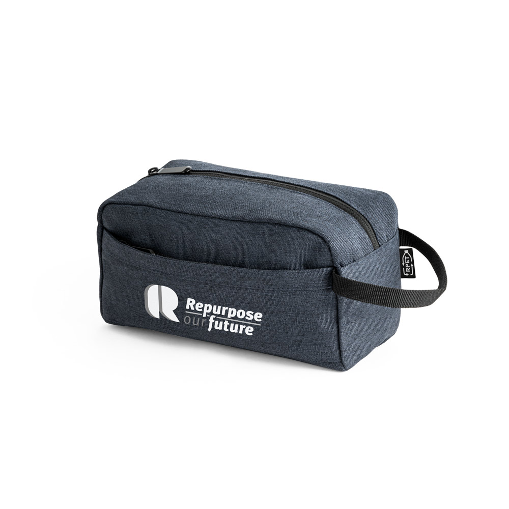 Necessaire  Personalizada em Poliéster Reciclado 600D com Bolso Frontal
