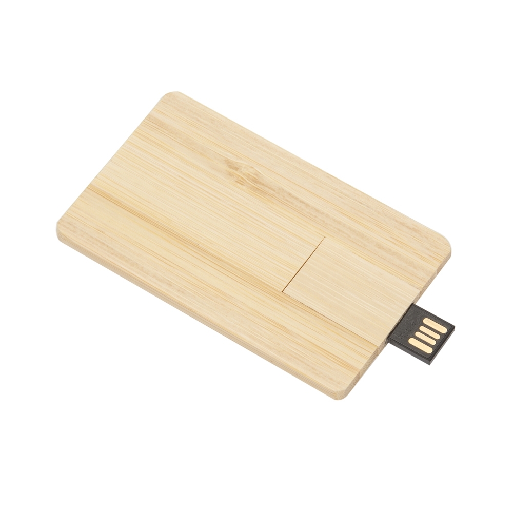 Pen Card Bambu 4GB Personalizado Giratório