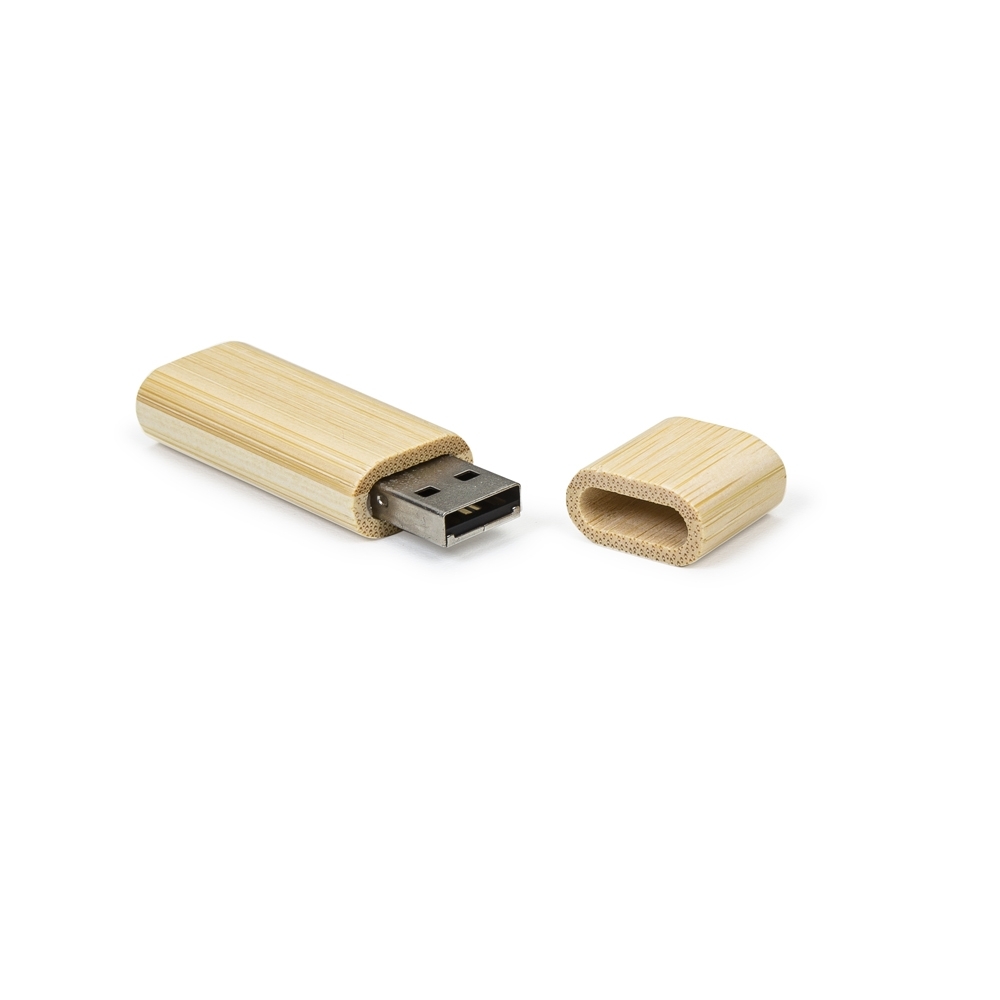 Pen Drive Bambu 4GB Personalizado com Tampa Magnética