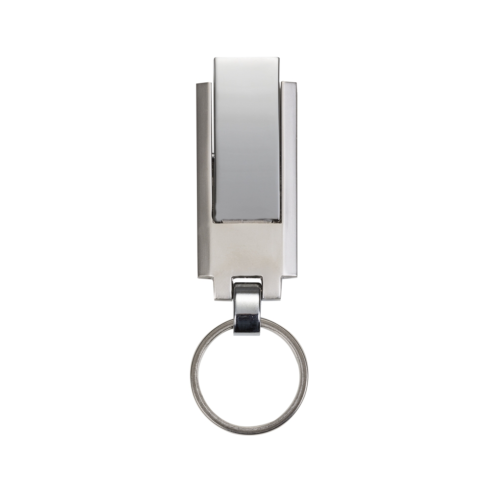 Pen Drive Grande de Metal 4GB Personalizado com Chaveiro
