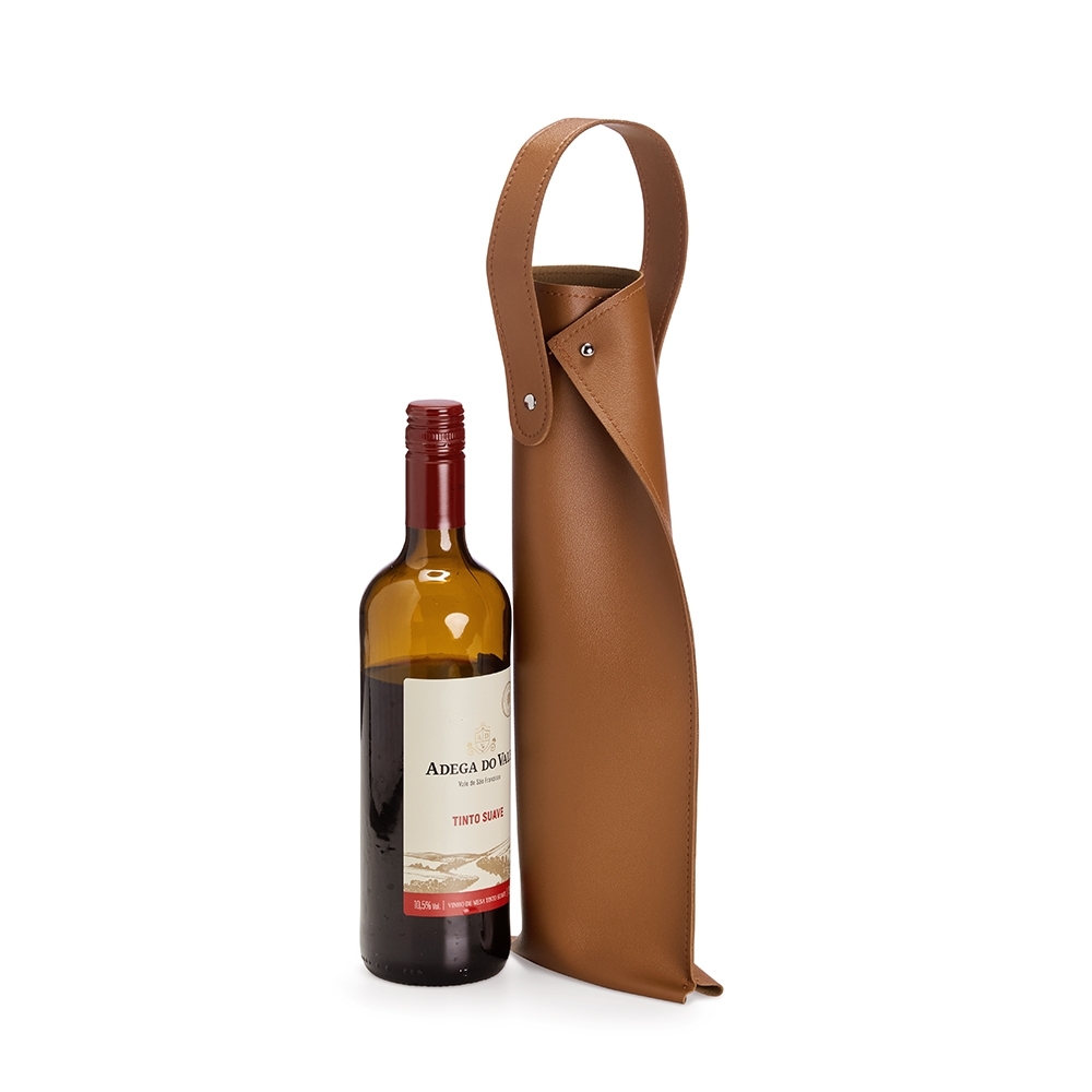 Porta-Vinho PU Personalizado