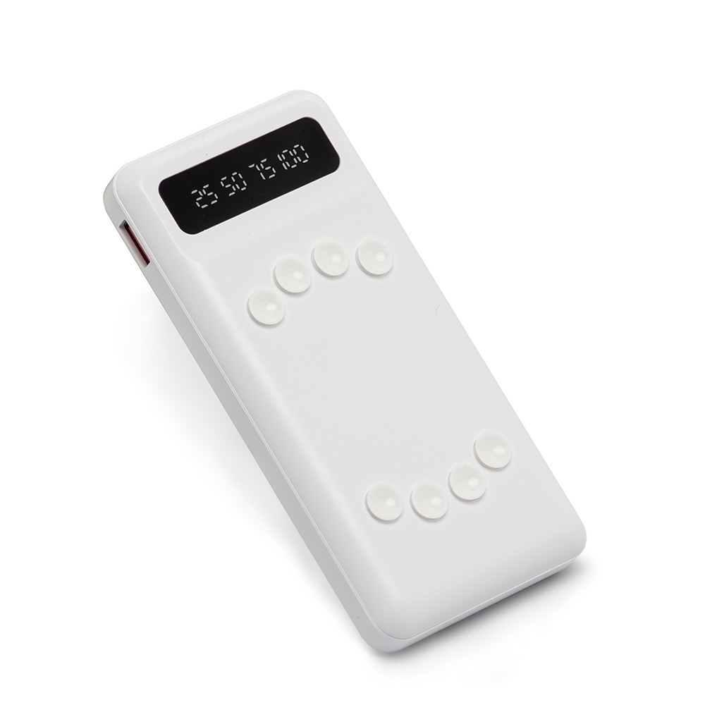 Carregador Power Bank Personalizado 10.000mAh com Lanternas, Display e Ventosas