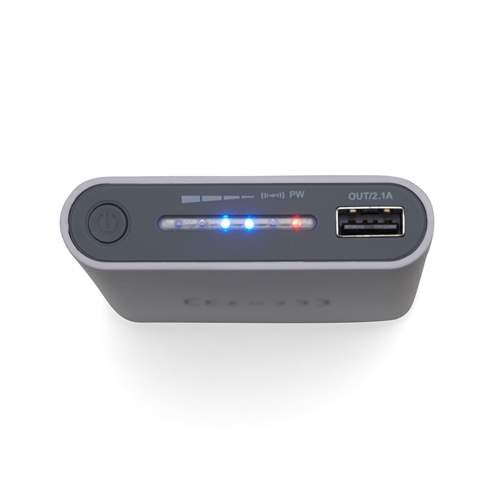 Power Bank Personalizado 8.000mAh com Indução e Carregamento por Cabo