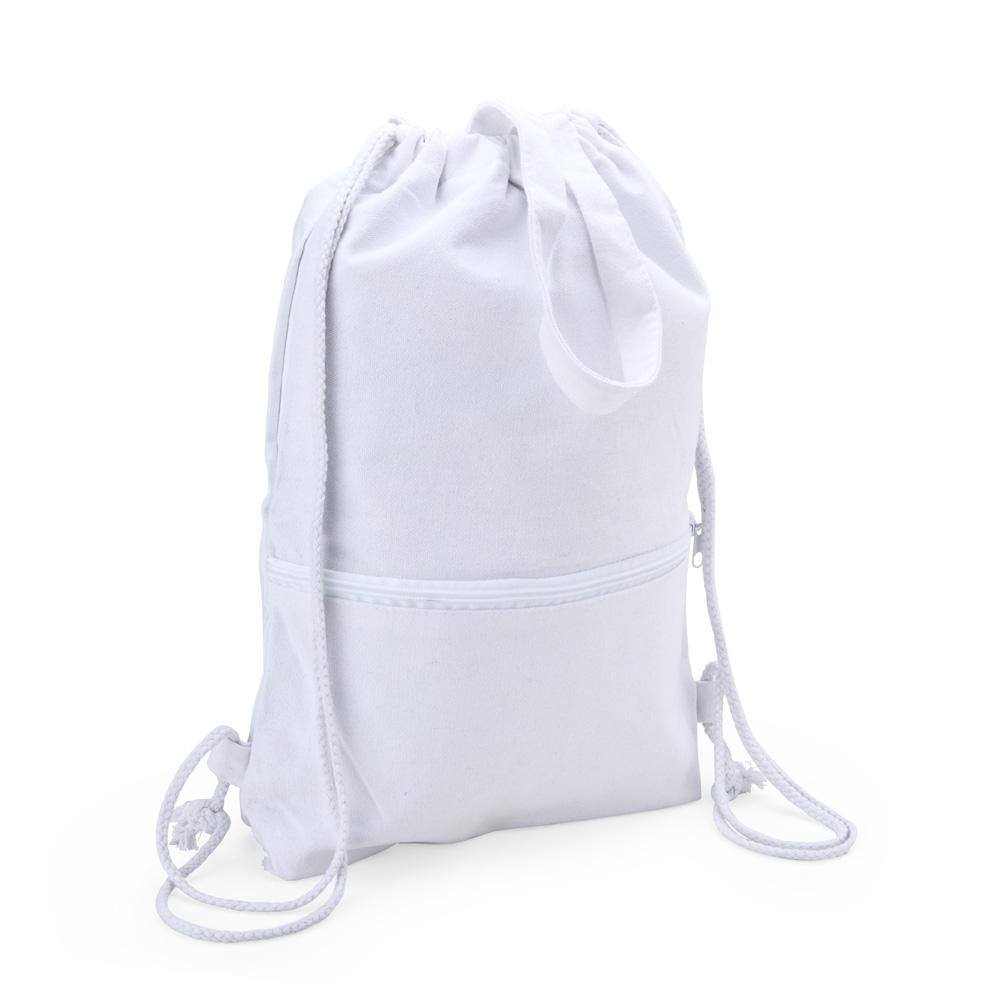 Sacochila Versátil em Lona com Bolso Frontal