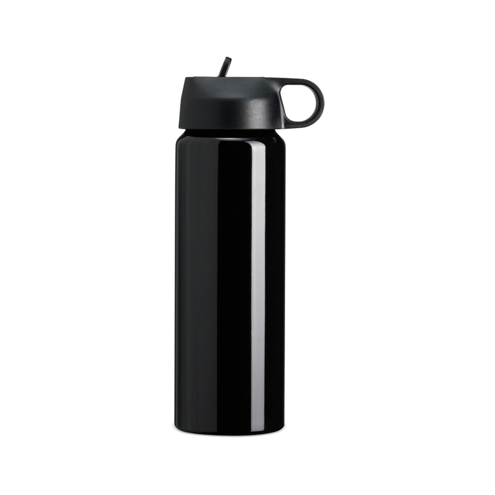 Squeeze Alumínio 800ml Personalizado com Bico Flip e Alça Embutida
