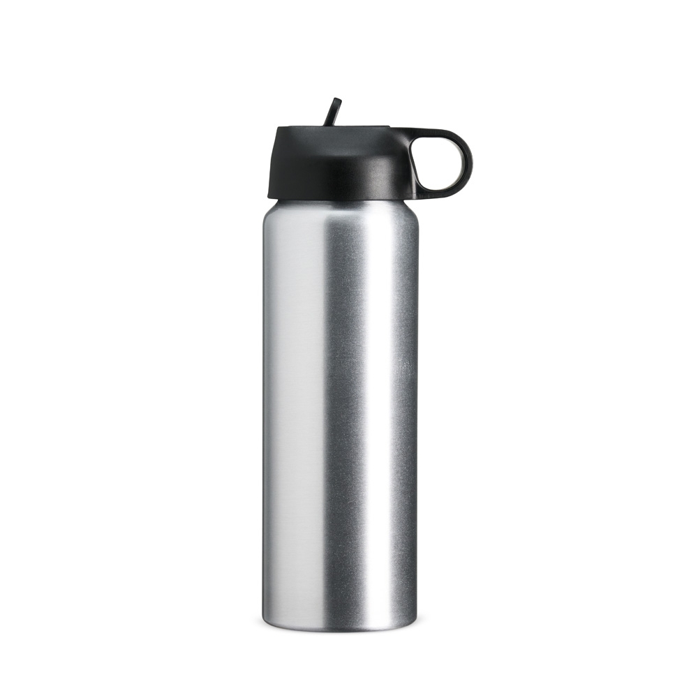 Squeeze Alumínio 800ml Personalizado com Bico Flip e Alça Embutida