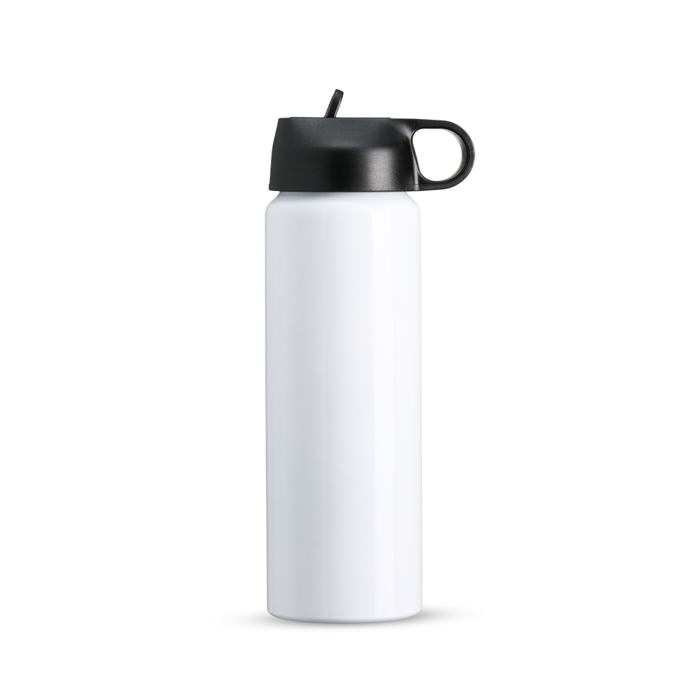 Squeeze Alumínio 800ml Personalizado com Bico Flip e Alça Embutida