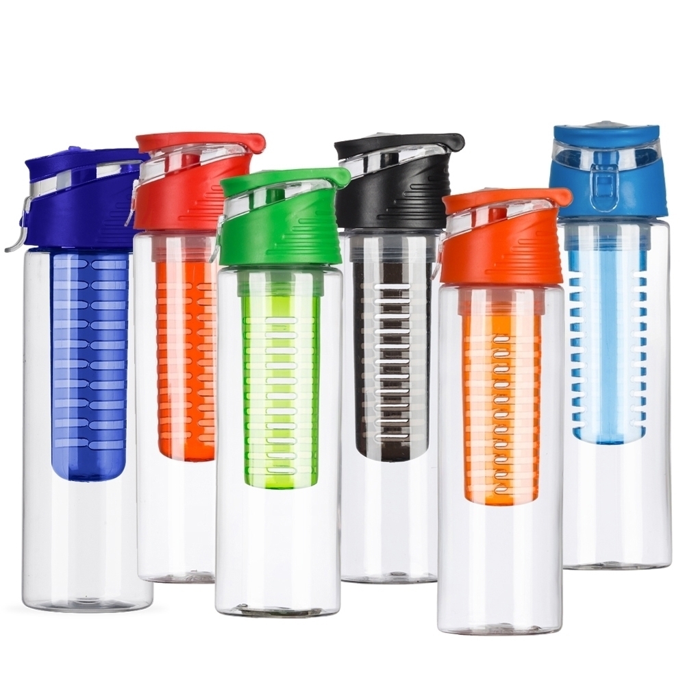 Squeeze Plástico 700ml Personalizado com Infusor e Trava