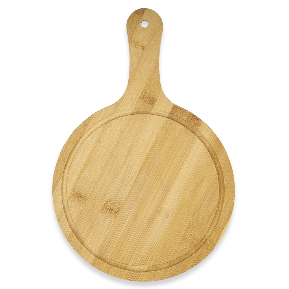 Tábua de Bambu com Canaleta e Cabo Personalizada